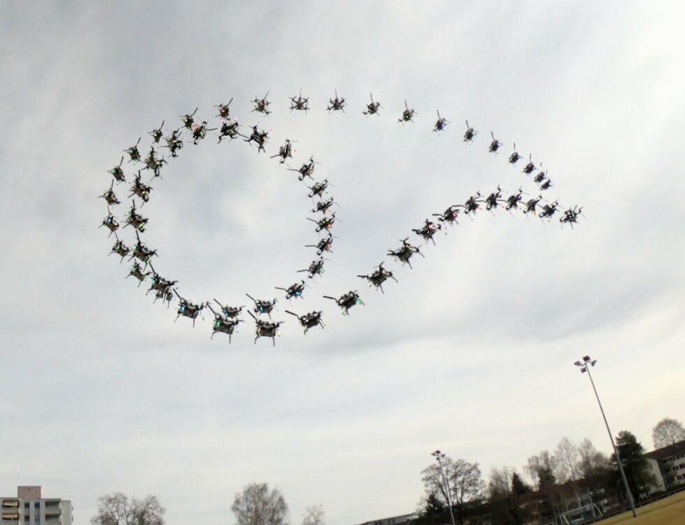 A quadrotor performs a Matty Flip.