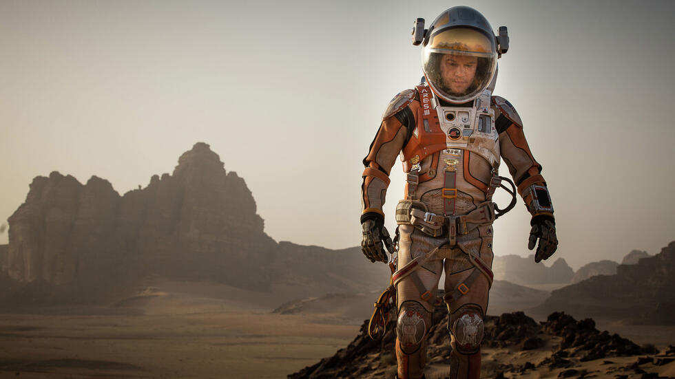 Cyanobacteria would have helped him too: Matt Damon in the film "The Martian" (2015).