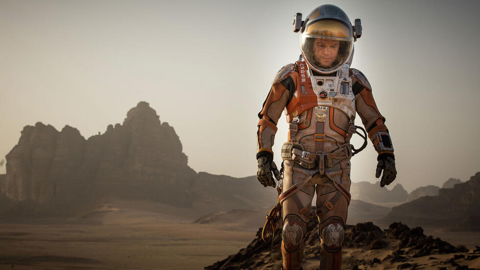 Cyanobacteria would have helped him too: Matt Damon in the film &quot;The Martian&quot; (2015).