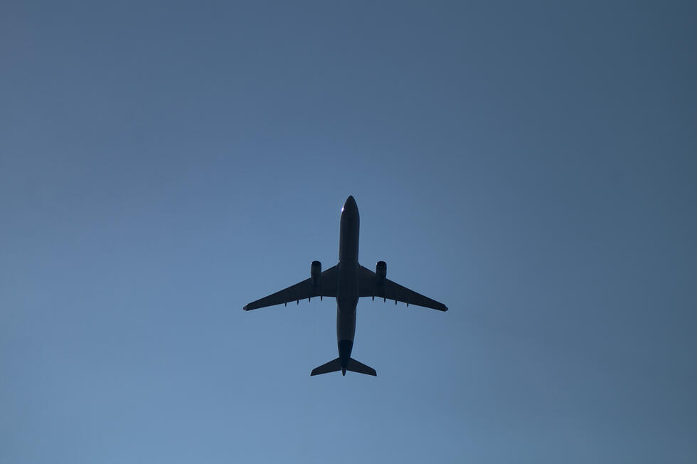 Plane in the air