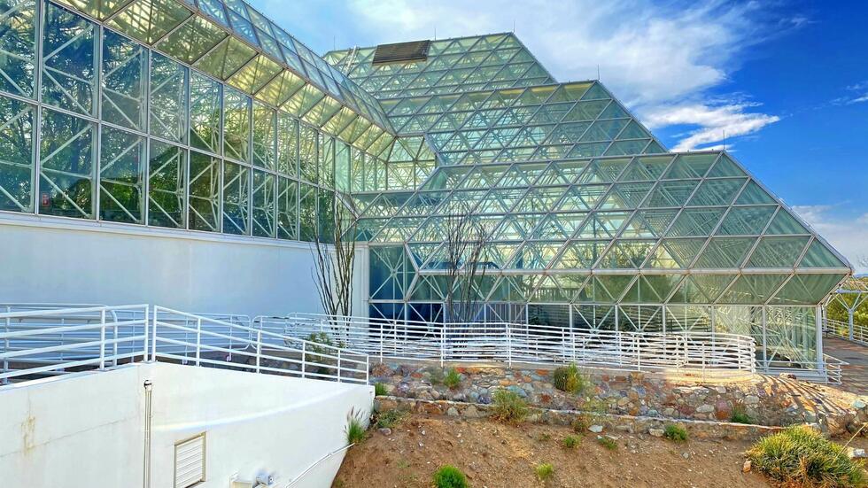 Biosphere II glass exterior