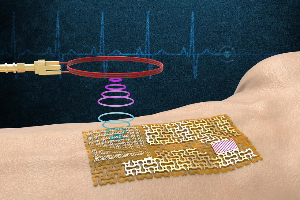 A wafer-thin skin sensor can transmit information.
