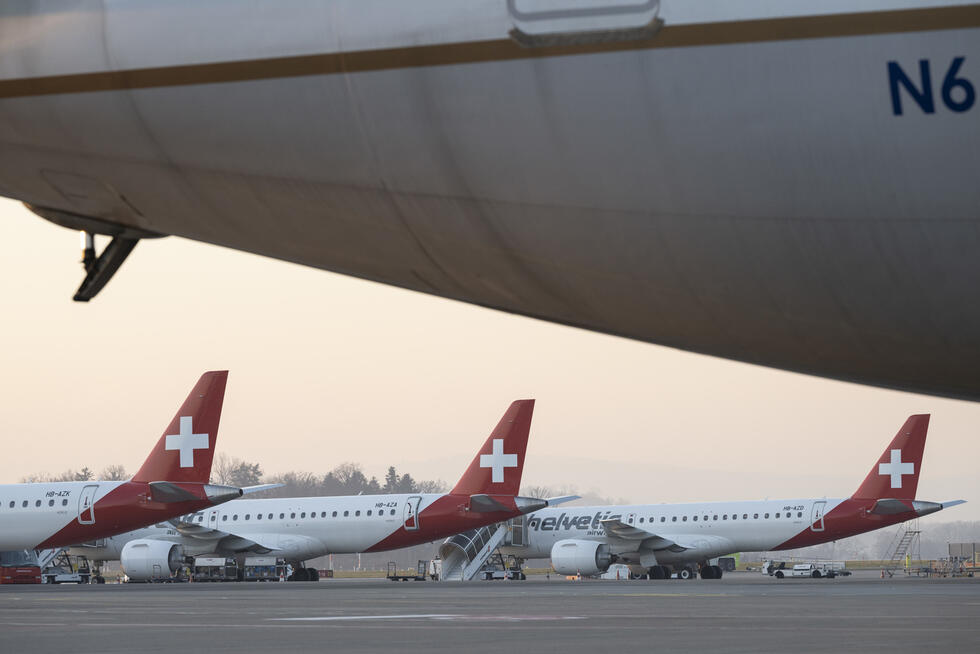 Aeroplanes at an airport