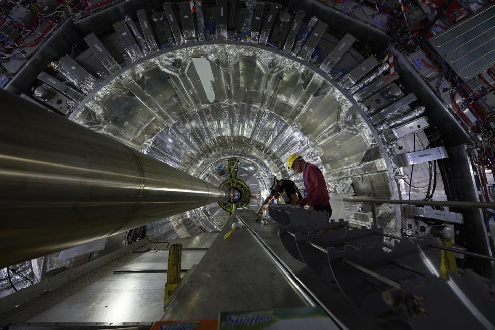 Particle accelerator at CERN in Geneva.