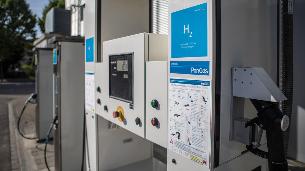 A hydrogen filling station