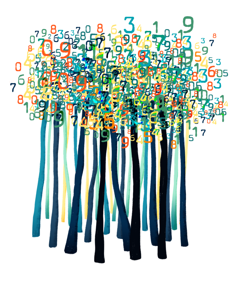Illustration "The tree counter"