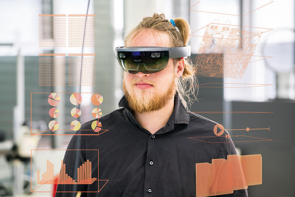 Already a reality: monitor production with Augmented Reality (AR) glasses.