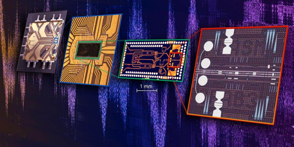 The new, highly compact chip brings together the fastest electronic and light-​based elements in a single component for the first time.